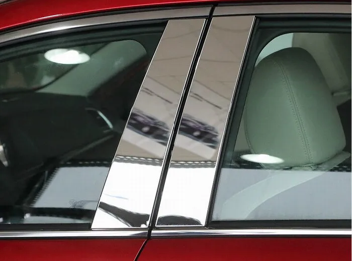 Auto window trim pillar trim for Mazda 6  2014-2019,stainless steel,6pcs/lot