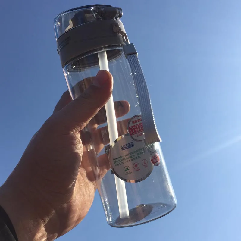 GZFUQUAN 430 мл/550 мл BPA бесплатно герметичность Atraw Спортивная бутылка для воды высокого качества для туристического похода портативные бутылки