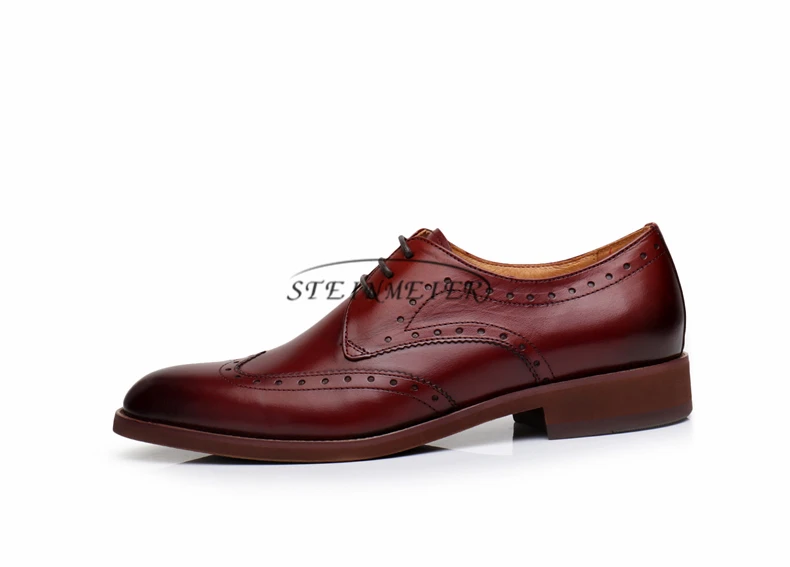 Мужские строгие туфли кожа Для мужчин платье Оксфорд обувь для Для мужчин Туалетная Свадебные деловые туфли на шнуровке мужские zapatos de hombre