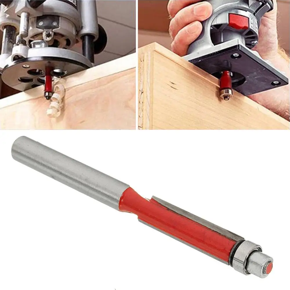 1 Pcs Flush Trim Router Bit 1/4'' Shank Carpentry Flush Trim Bit Carving Woodworking Router Bit Woo