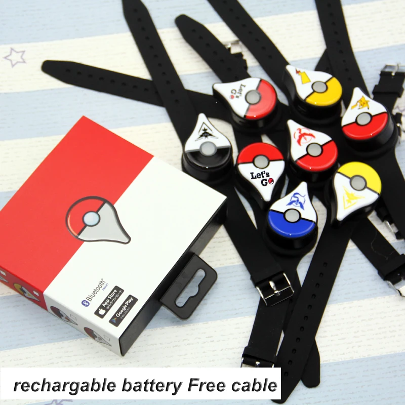 

Automatic or Manually catch Bluetooth Bracelet For Pokemon GO Plus with Rechargeable battery inside