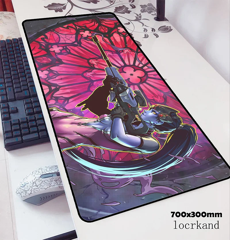  ow mouse pad 70x30cm gaming mousepad anime locrkand office notbook desk mat thick padmouse games pc