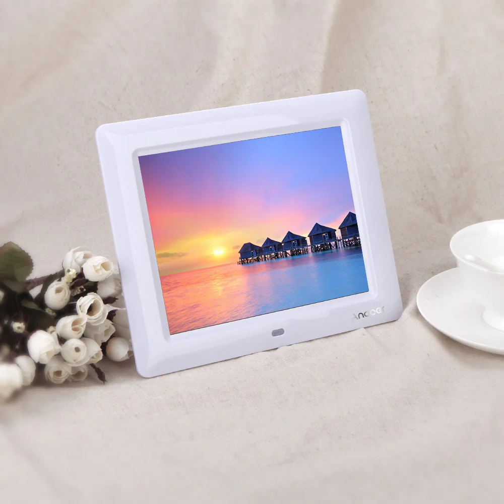 7'' HD TFT LCD Digital Photo Frame with Slideshow Picture Frame Alarm