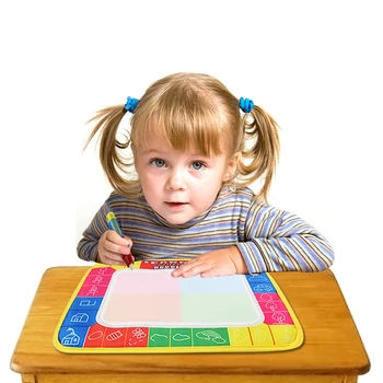 

Funny Magic Water Drawing Mat Toy Writing Painting Doodle Board with Magic Pen Kids Game Children Early Educational Baby Gift