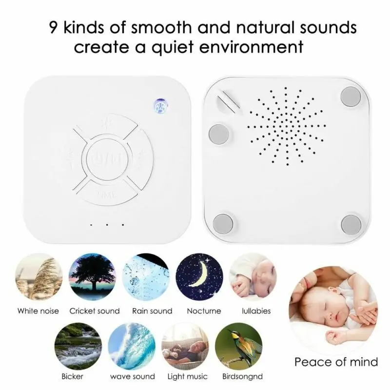 Новый звуковой спа-прибор для расслабления белого шума сна Природа ночной терапии Устройство белая шумовая машина для детского взрослых