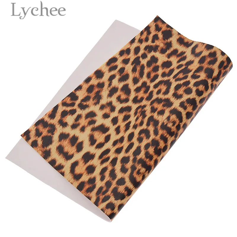 Lychee 29x21 см A4 Искусственный искусственного меха с леопардовым принтом из искусственной кожи Ткань Высокое качество синтетической кожи DIY Материал для сумки из натуральной кожи Ремни - Цвет: 3