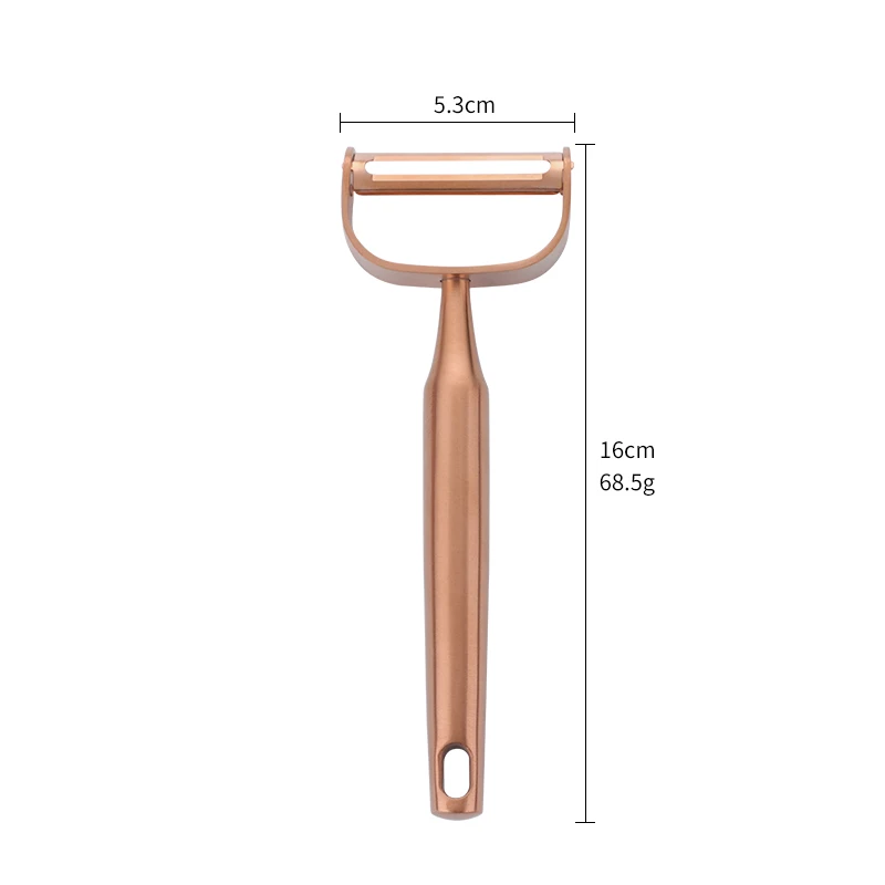 rose gold-U shape 2 типа из нержавеющей стали Овощечистка для фруктов и картофеля острые овощные инструменты Металл Картофелечистка Zesters кухонные принадлежности для резки инструмент для приготовления пищи - Цвет: rose gold-U shape