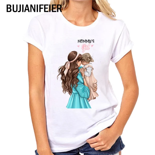 Новая рубашка для Дня матери Модная рубашка с надписью «Happy Time Mom» для мальчиков и девочек модная трендовая футболка TopBJN23 - Цвет: BJN14