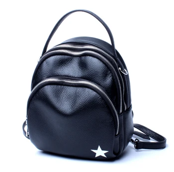 

Fashion style women's genuine cow leather backpack girl's two shoulder bag office lady's vinatge backpack jiao090