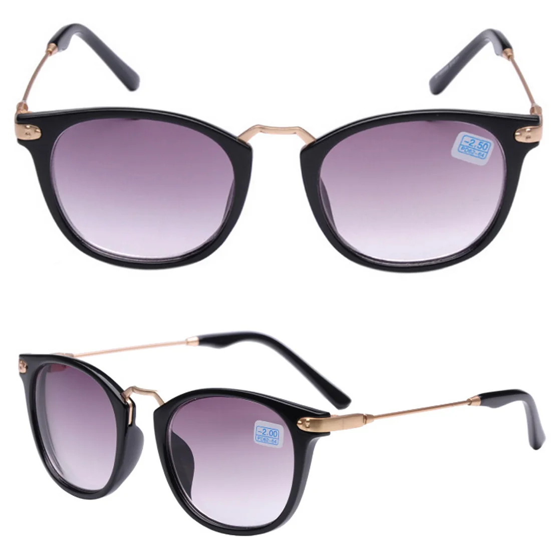 

oculos New Finished Myopia Sun Glasses Fashion Gray Lens Metal Legs With Degrees Sunglasses -1 -1.5 -2.0 -2.5 -3.0 -3.5 -4.0