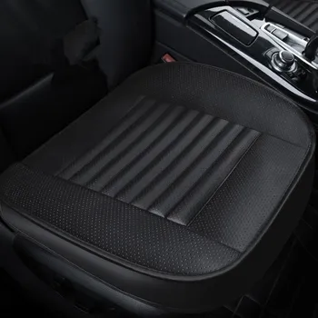 

1pc Auto Front Seat Cover PU Leather Bamboo Charcoal Car Seat Cushion Pad 4 Color Automobiles Car Seat Protector Cover