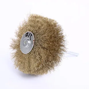 Deburring Abrasive Alumina Wire Brush Flower Head Polish Grind Buff Wheel Shank Furniture Wood Sculpture Rotary Drill Tool-M18