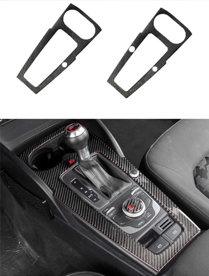 For Audi A3 8V 2012-2017 Carbon Fiber Gears Shift Panel Decorative Trim Stickers On Cars Car-styling Accessories | Автомобили и