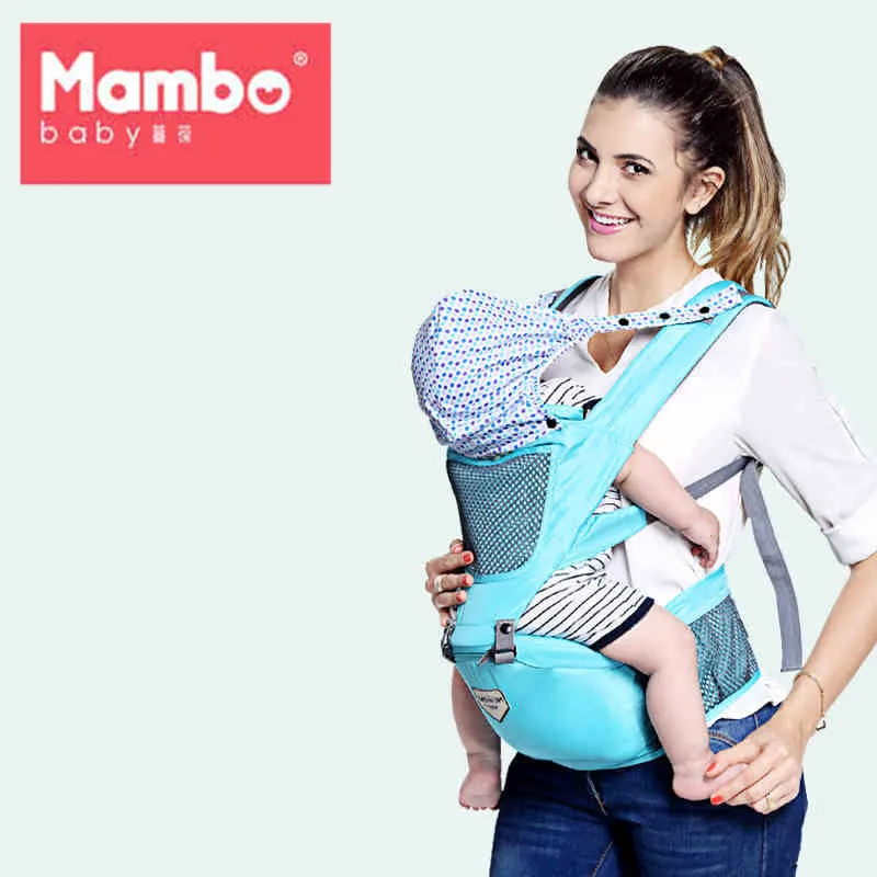 

Breathable hipseat for newborn and prevent o-type legs 6 in 1 carry style loading bear 20Kg Ergonomic baby carriers kid sling