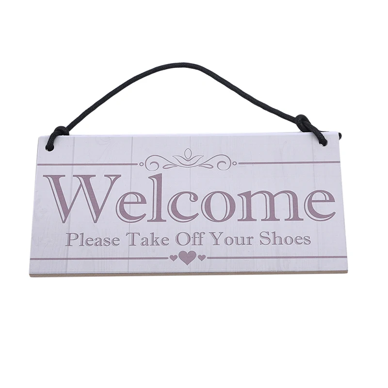 

New Welcome Type DIY MDF Lettering Tips Wood Board Creative Home Bar Restaurant Party Crafts Decorative Pendant Signs