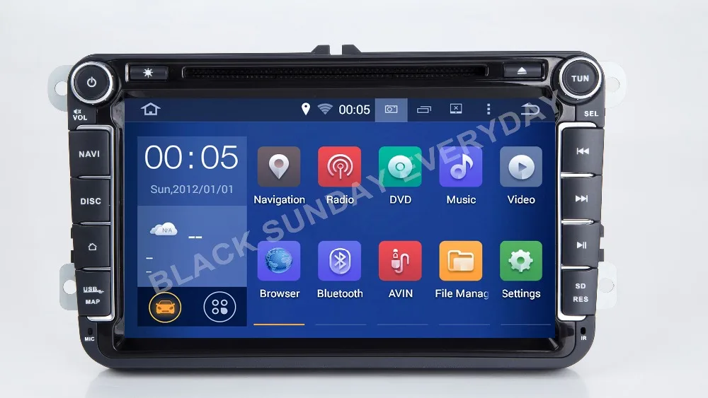

HD Android 8.1 Car DVD VW GPS Navigation Wifi+Bluetooth+Radio Autoradio 2 Din For Volkswagen GOLF 4 5 6 POLO PASSAT JETTA TIGUAN