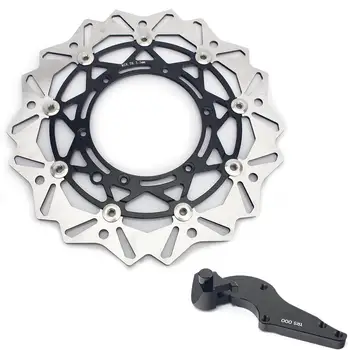 

BIKINGBOY For HUSABERG FE FE-E FS FC FX 250 300 350 400 450 2014-2017 Oversize 320mm Front Brake Disc Disk Rotor Bracket