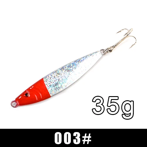 Приманка для рыбалки от ftk Shore Jig Sardine 1 шт. 15 г-60 г 65 мм-115 мм пресноводная соленая форель ложка Бас Приманка металлическая искусственная приманка - Цвет: 35g-003