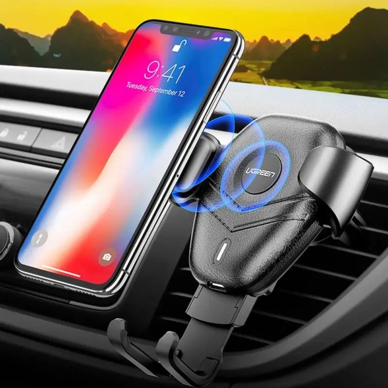 10W Car Wireless Charger Car Phone Charger Air Outlet Phone Holder for iPhone X XS XR 8 Samsung S10 S9 Xiaomi 9