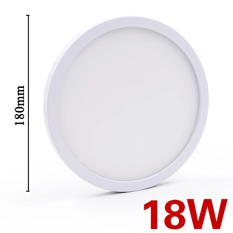 18W C EnwYe 6 Вт, 9 Вт, 13 Вт, 18 Вт, 24 Вт, 36 Вт, 48 Вт, светодиодная Круглая Панель для поверхностного монтажа, светодиодный потолочный светильник AC 85-265 в, лампада, светодиодная лампа - Цвет корпуса: 18W C