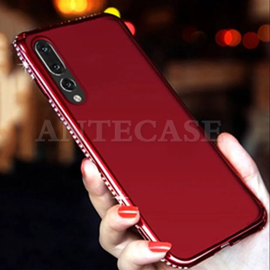 Модный чехол со стразами для Huawei P20 Lite Pro Mate 10 Nova 3E силиконовый мягкий прозрачный