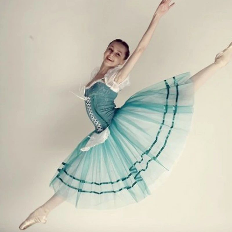 custom made giselle ballet tutu costumes green ballerina dress,adult or