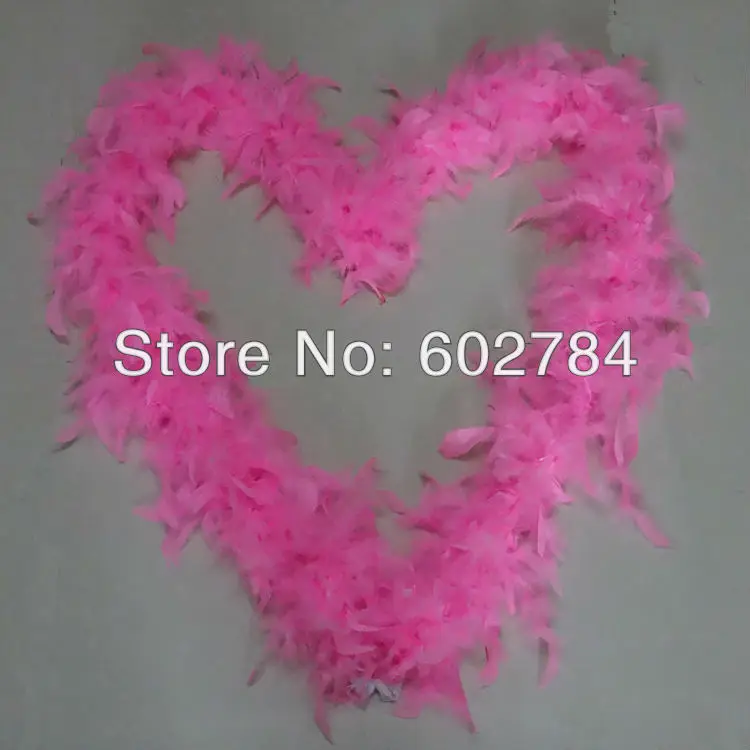 

Free Shipping 10pcs/lot PINK Fluffy Wedding chicken Marabou feather Strip Turkey feather Boa scraf 2yards per piece