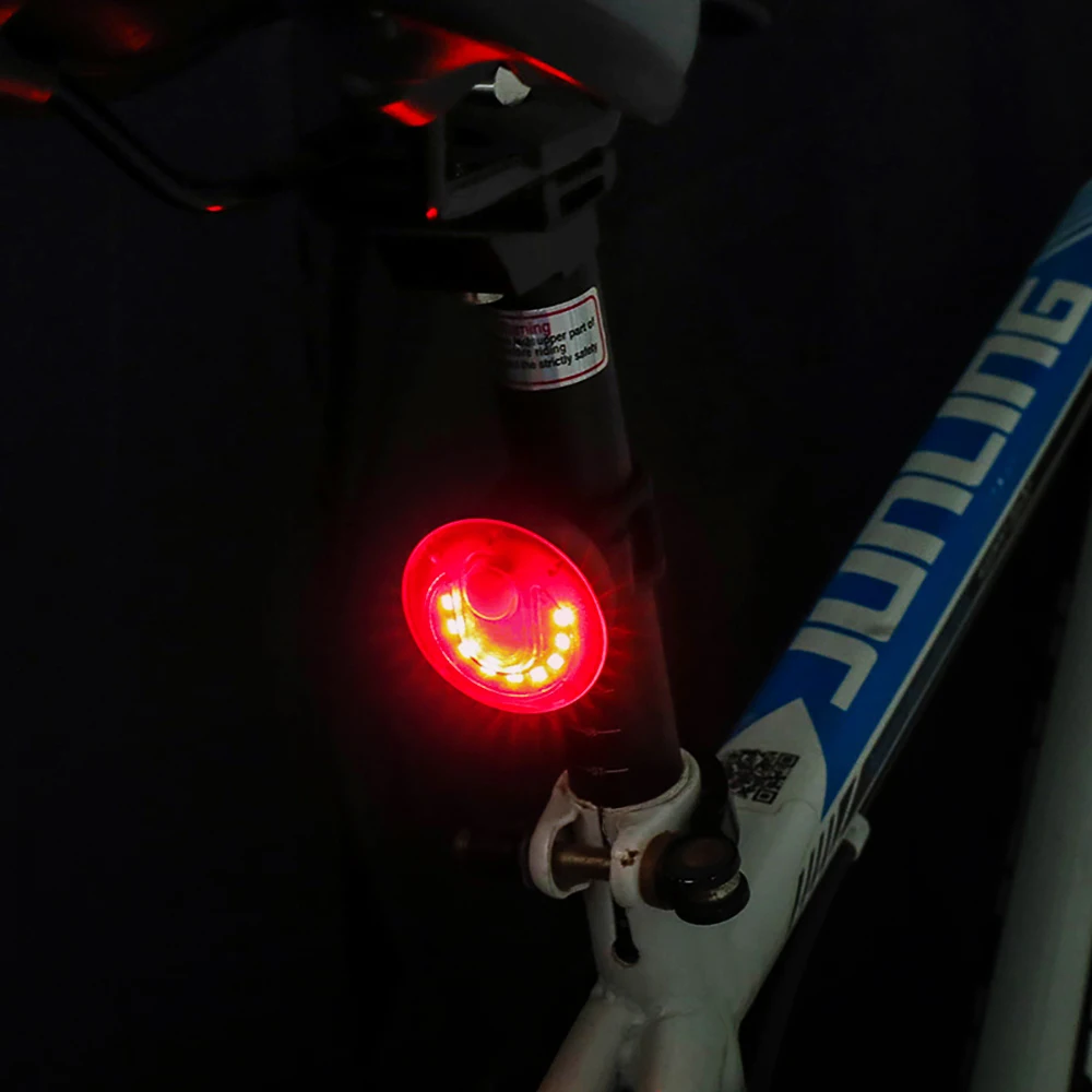 Top 5 Lighting Modes USB Bicycle Light Bike Cycling Lights Waterproof Rechargable 500mah Flashlight For Bicycle Seatpost Taillight 6