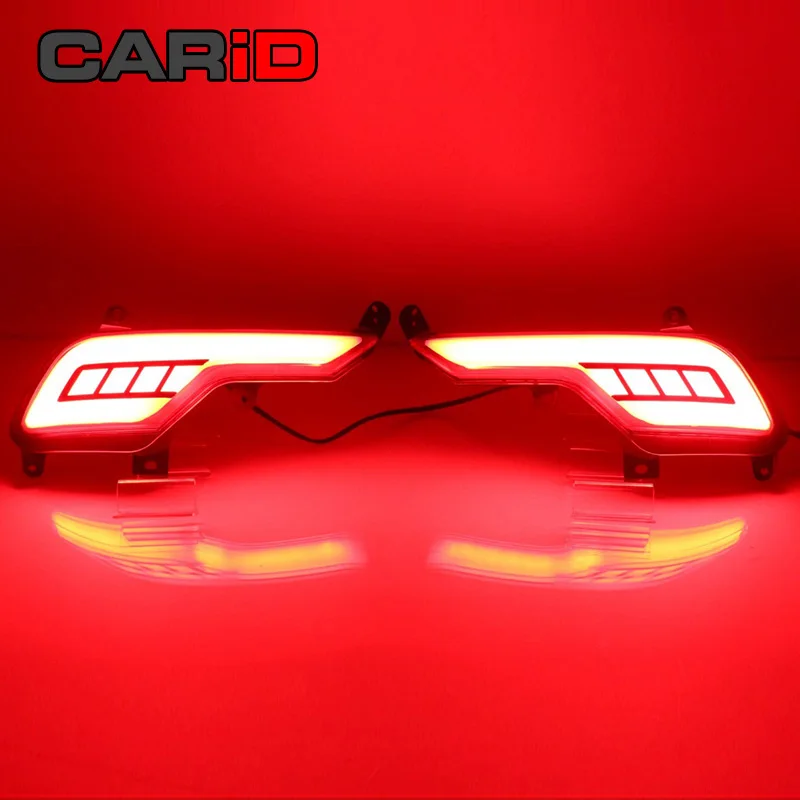 

CARiD LED Car Tail Light Rear Fog Lamp Bumper Light Auto Brake Bulb Reflector For Hyundai Santa Fe 2016 2017 Multi-functions