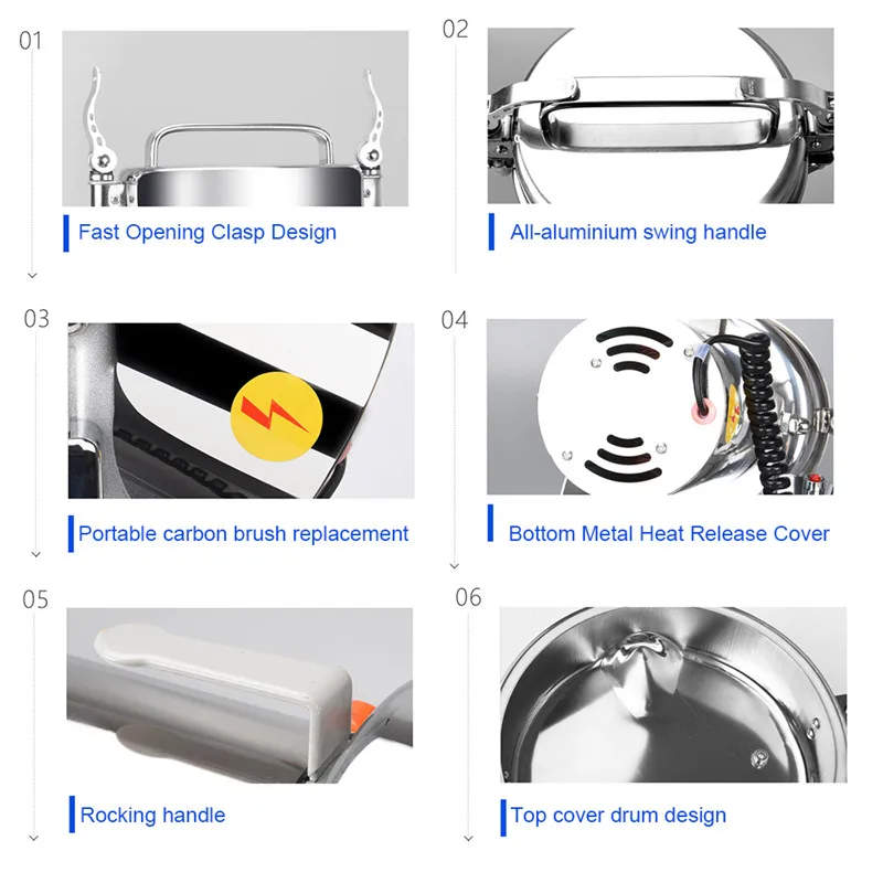 1000g Swing Type Electric Grains Stainless Steel Dry Food Grinder Mill Grinding Machine High Speed Intelligent Home Crusher (10)