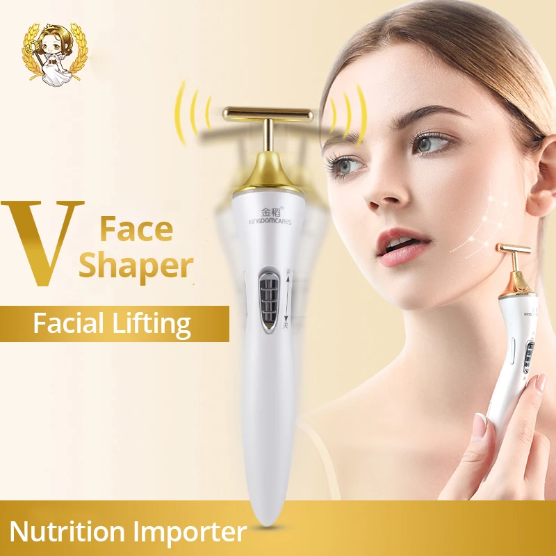 Electric Face Slimming Massager Facial Lifting Skin Tightening Nutrition Importer Anti-wrinkle Anti-aging Vibration Massager