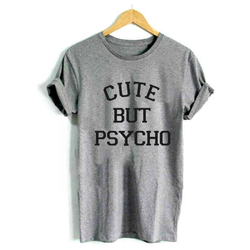 Lindo estampado Mujer camiseta Casual divertida camiseta para dama ...
