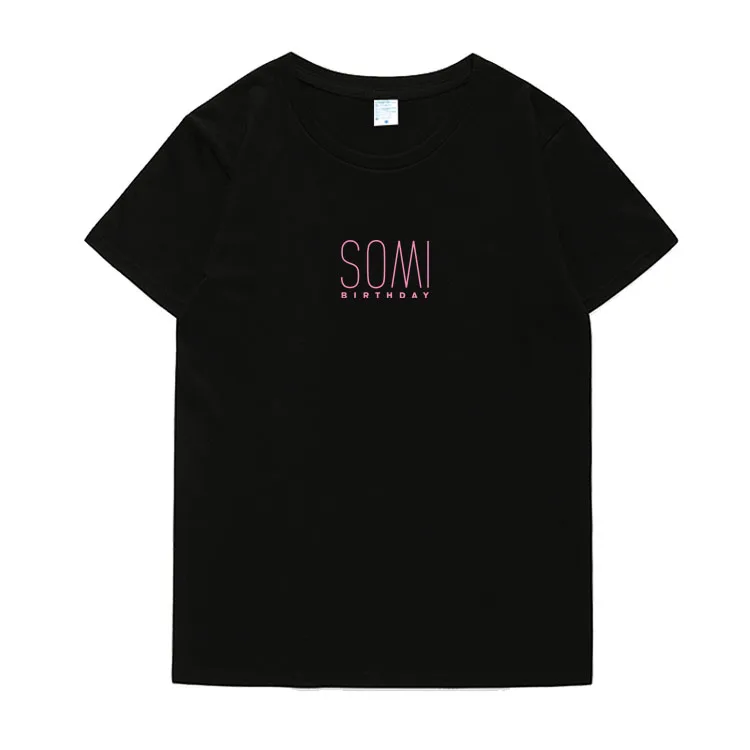 Новое поступление летняя Дебютная Футболка kpop somi с принтом альбома на день