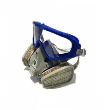 DEWBEST силиконовый респиратор, газовая маска пестицид pintura, полностью лицевой Углеродный фильтр для маски, краска, спрей, газ, коробка, защитная маска