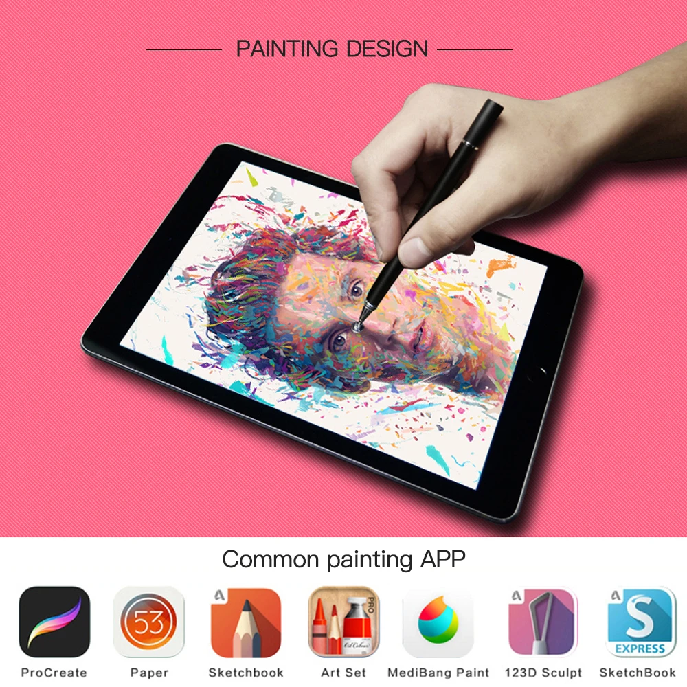 Stylus For ipad mini air pro Active capacitance touch pen painting pen