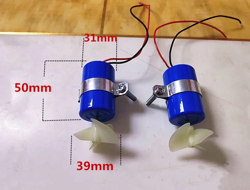 Лодка RC Jet подводный двигатель 7 4 В 16800 об/мин CW CCW 3 Лопасти пропеллер fr DIY Micro ROV