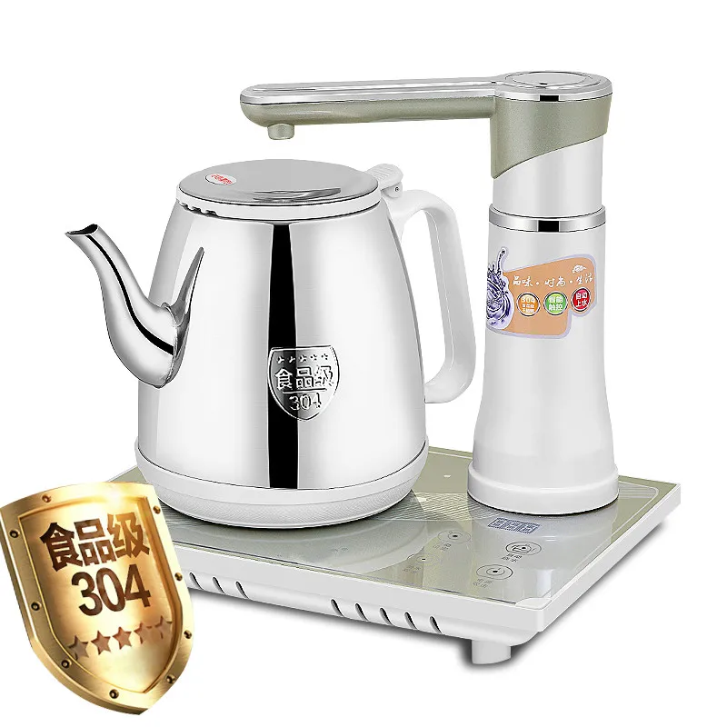 

RS-A02 White 220V 1350w 1L Automatically add water Electric Kettle 304 stainless steel Electric teapot time temperature control