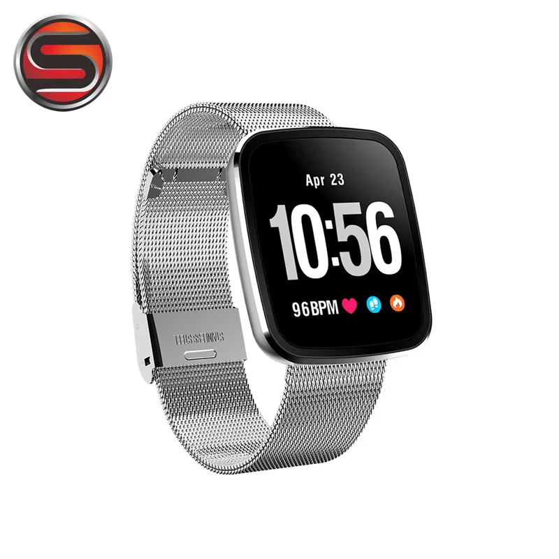 SOVOGU B40 Breath Light Smart band V6 Color Screen Heart Rate monitor Fitness tracker Bracelet sport Wristband for IOS Android