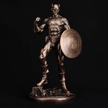 

The Avenger 1/6 Scale Captain America Statues For Decoration Resin Statuette Collectible Action Figure Model Toys Gifts For Men