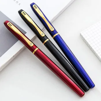 

Metal Ink Pen Student Calligraphy Pen Metal Texture Office Business Boutique Pen Student Office Stationery Ink Pen