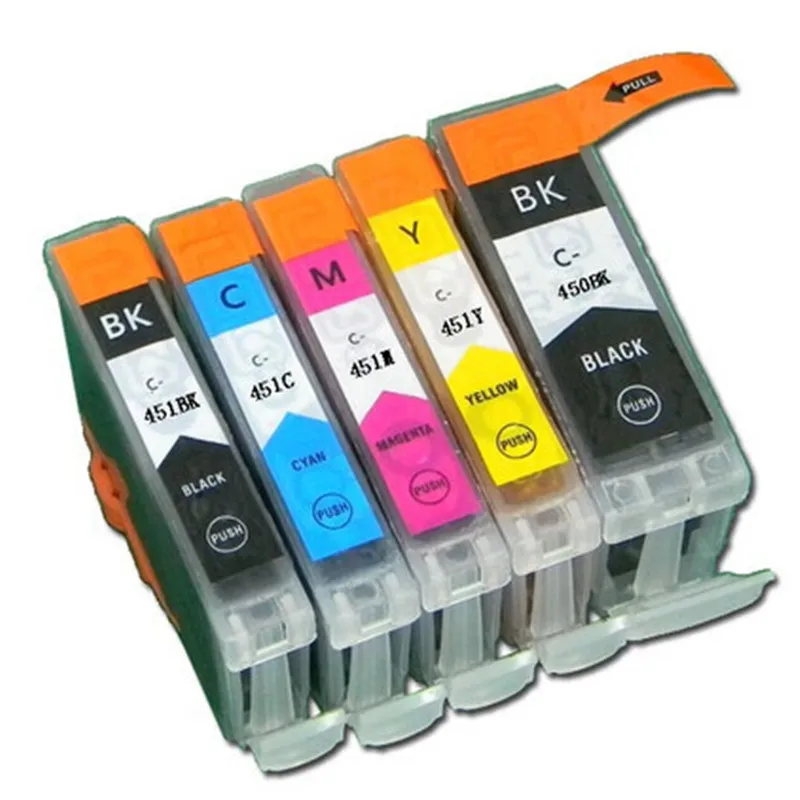 

Hisaint Ink Cartridge For Canon 450 451 PGI 450 CLI 451 For PIXMA MG6340 MG7140 MX924 IX6840 Ink jet Printer Real Ink Box