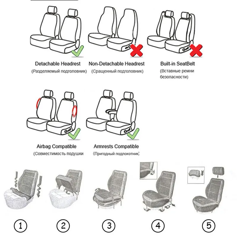 2 шт. универсальный чехол для автомобильных сидений авто чехлы для сидений peugeot 307 sw 308 SW 508 SW partner tepee saab 9-3 9-5 scion xb
