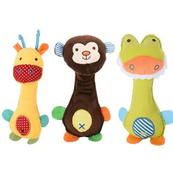Красочный вид детские плюшевые игрушки подвесной рукопожатий звонок детская погремушка для безопасности ребенка стул мягкие куклы