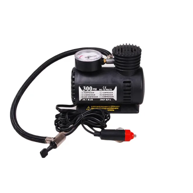 Car styling 12v Car Electric Mini Compact Compressor Pump Bike Tyre Air