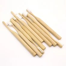 DR. PERFECT 50 шт./лот, Бамбуковая зубная щетка в стиле столба,, экологическая деревянная бамбуковая зубная щетка для ухода за полостью рта, мягкая щетина