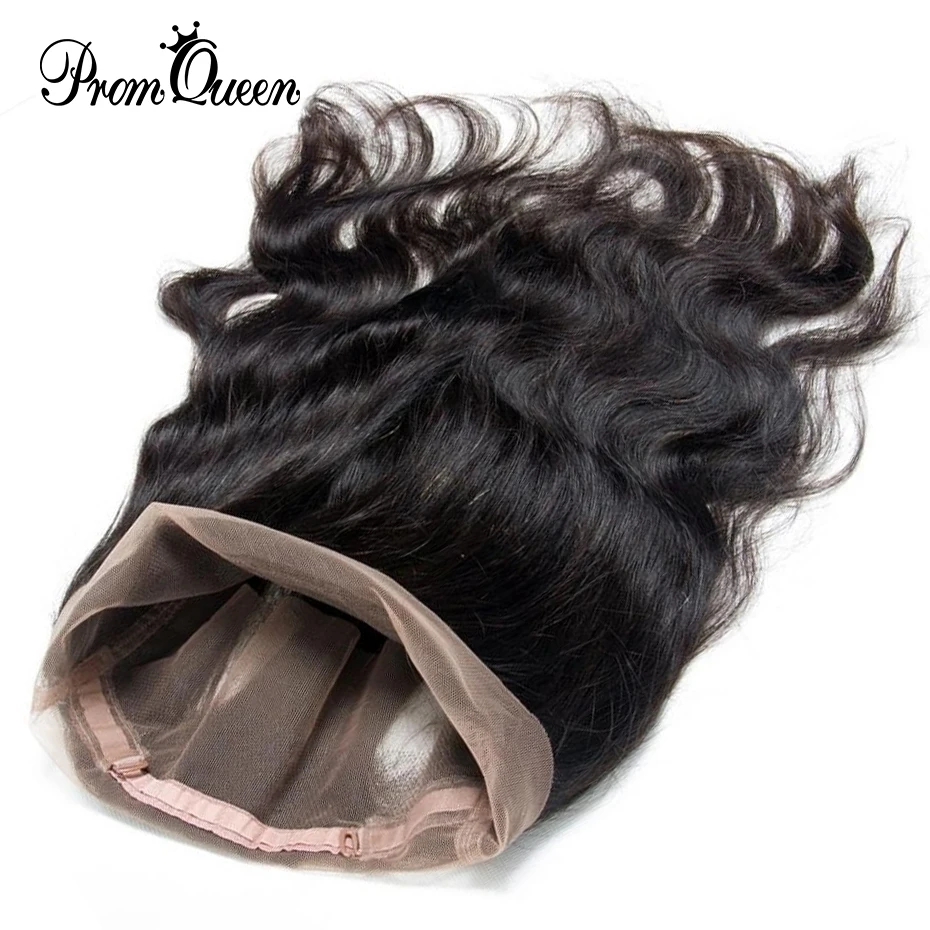 360 синтетический Frontal шнурка волос бразильские волосы с закрытием средства ухода за кожей волна предварительно сорвал с ребенком 100%