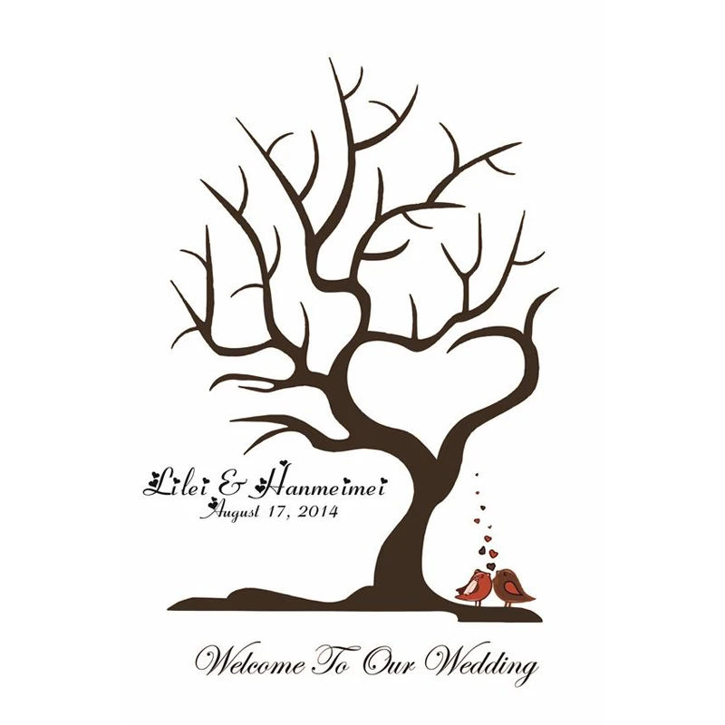 Download Aliexpress.com : Buy 40x60CM Customize Wedding Fingerprint ...