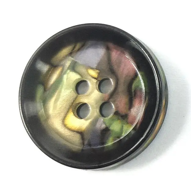 50pcs 11.5mm/15mm/20mm/25mm Top Fashion New design Decorative Buttons Men's Shirts Are Four Eye Button Coat Resin Buttons 6