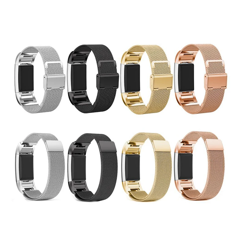 Milanese Loop for Fitbit Charge 2 Band Replacement Watch Bracelet Fitbit Charge 2 Correa Stainless Steel Magnetic Metal Strap