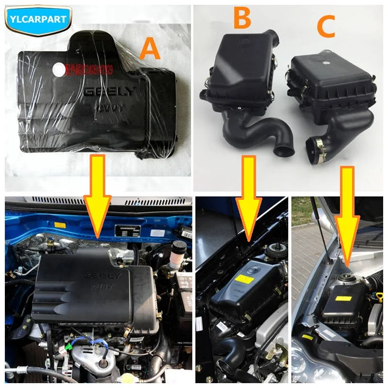Geely CK,CK2,CK3,Car engine intake air filter box assemblyin Air Intakes from Automobiles